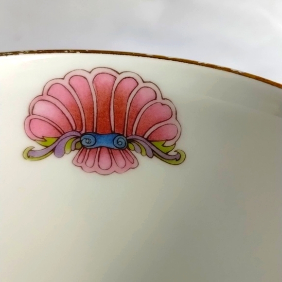 Crown Trent Fine Bone China Staffordshire England Gold Plated Rim Horses & Angel - Picture 4 of 9